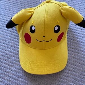 SPENCER’S 3D Pikachu Ears Dad Hat - Pokémon Yellow Pikachu Cap with Ears